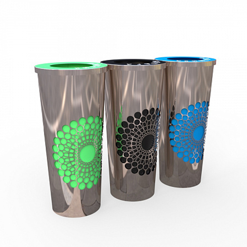 Урна Дубаи для раздельного сбора мусора