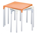 Стол пластиковый Siesta Contract Mango Alu, белый