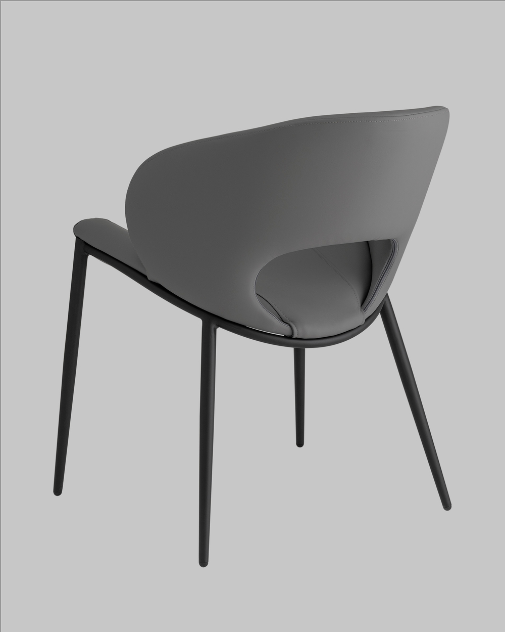 Стул Вивьен экокожа серый