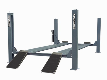 KraftWell KRW6.5 Подъемник г/п 6,5 т. платформы 5770 мм гладкие, пневмостопора