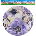 Тарелка бумажная 18 см в наборе 10 шт «Цветочный сад»