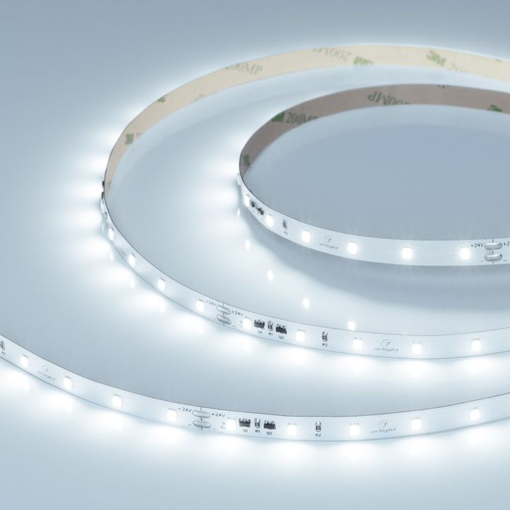 Светодиодная лента Arlight 4,8W/m 60LED/m 2835SMD холодный белый 10M IC-A60-8mm 24V White6000 037954