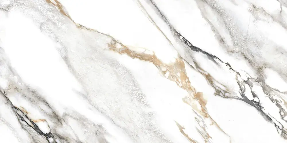 Керамогранит Alma Ceramica GFA114ARS04R Arabesco 114x57 серый / белый сахарный под мрамор