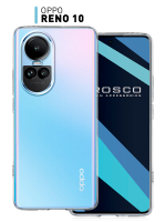 Чехол ROSCO для OPPO Reno 10 (арт. OPPO-RENO10-TPU-01-TRANSPARENT)