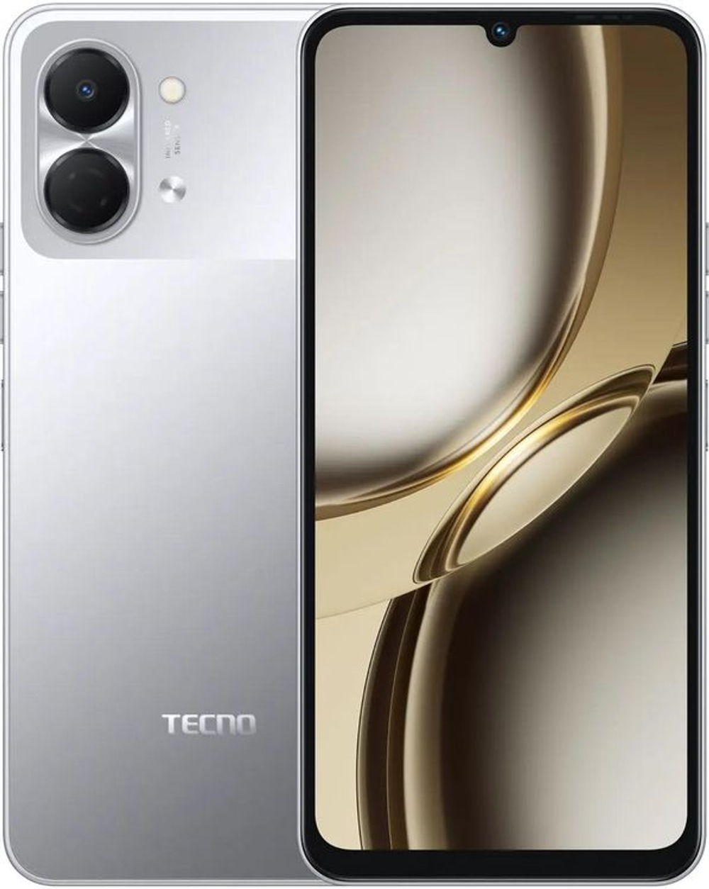 6.75" Смартфон TECNO Spark Go 3 4/128Gb,  IPS,  90Гц,  5000мAч,  серый