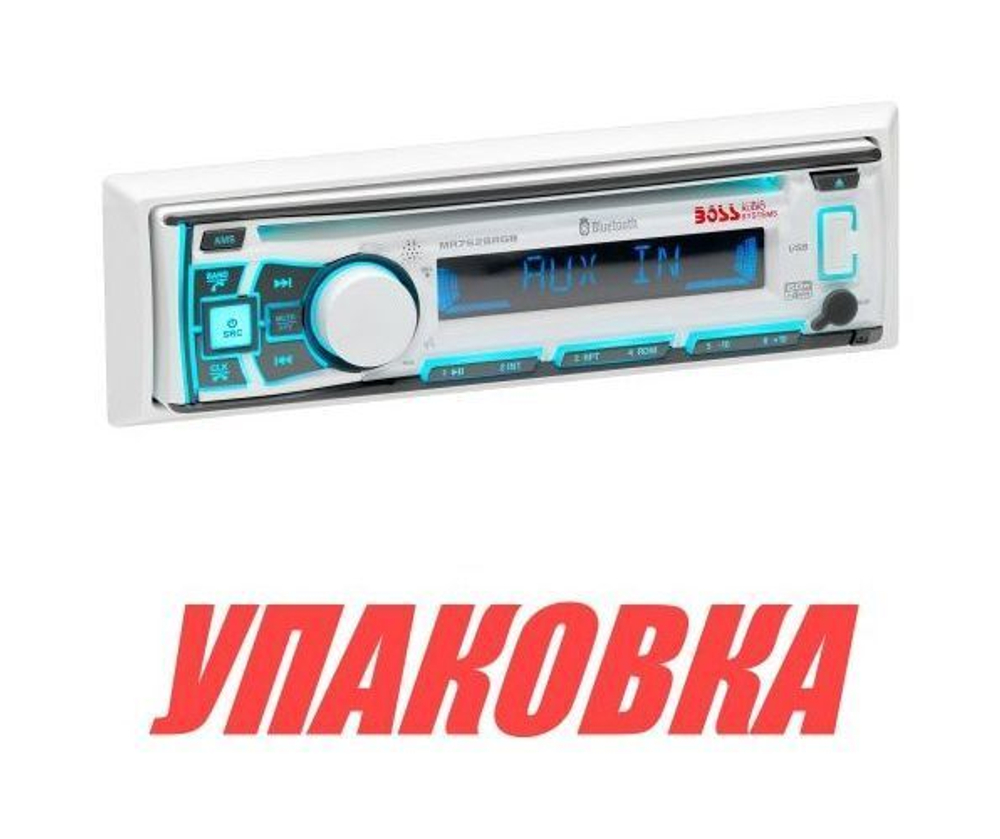 Морская магнитола BOSS MR762BRGB (упаковка из 6 шт.)