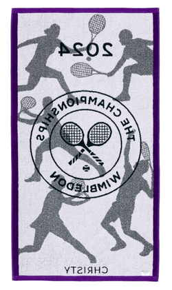 Полотенце теннисноеWimbledon Championship Towel 2024 - Фиолетовый, зеленый