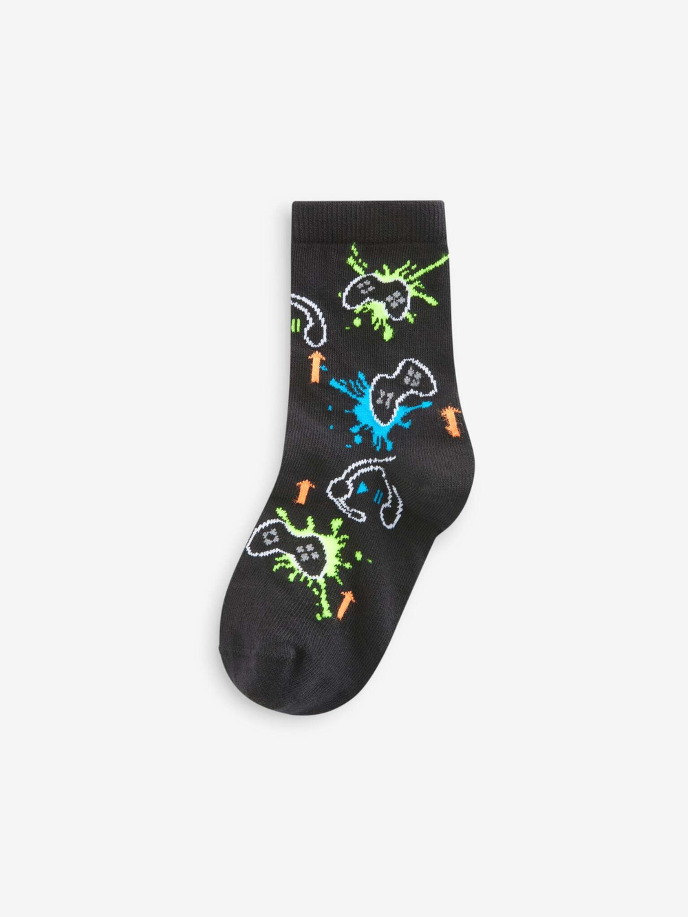 Носки хлопковые для мальчика Next E13-060, 7 шт., Зеленый, Синий, Черный