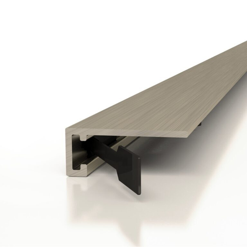 Микроплинтус M15A 2м анодированный титановый браш