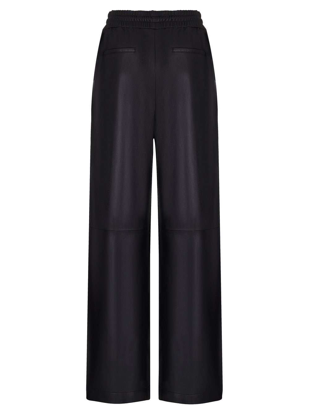 Trousers with elastic band black color