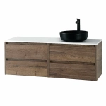Тумба с раковиной и столешницей BelBagno KRAFT 120 Rovere Tabacco