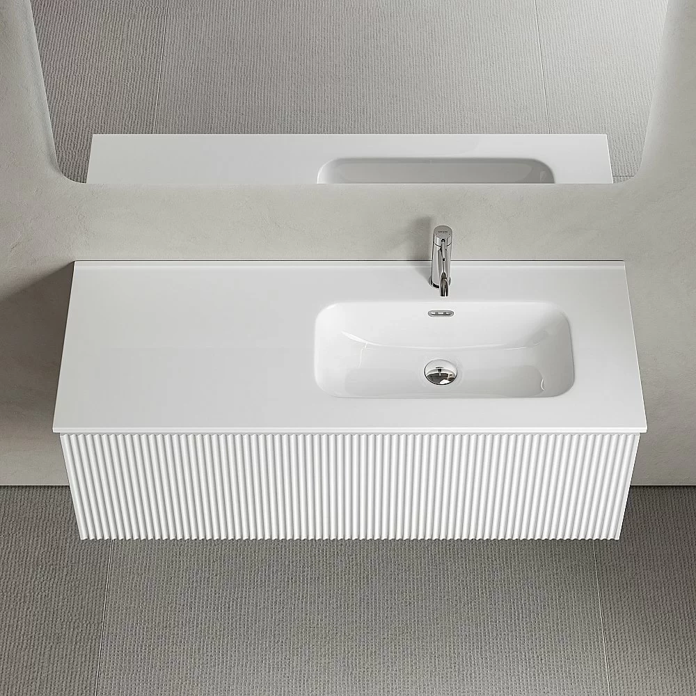 Тумба с раковиной Sancos Snob R 1.0 SNR1.0120LW/SNR1.0120RW Bianco