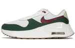 Nike Air Max Systm shock absorption, non-slip, wear-resistant, low-cut sports casual shoes, white and green