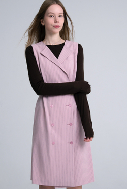 Офисный сарафан 2654ЛЕ, полоска #135Па082654ЛЕ