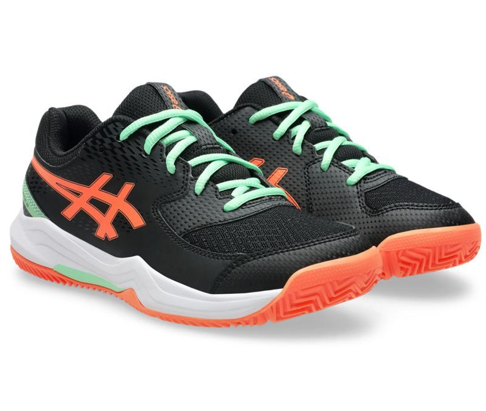 Детские кросовки для Padel Asics Gel-Dedicate 8 Padel GS - black/vivid coral