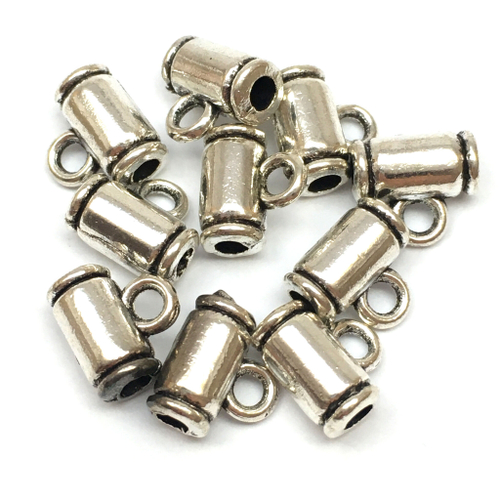 Бейл для шнура 8х7х4 мм, под серебро