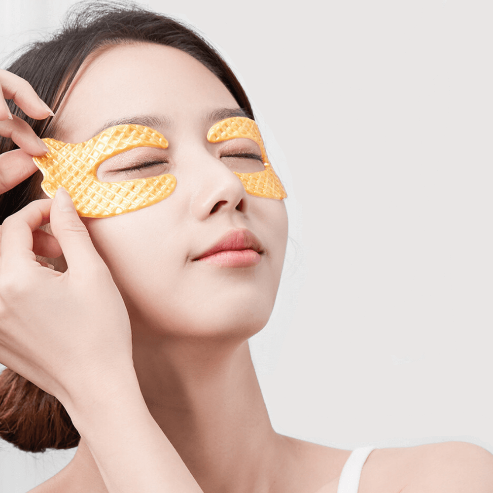 Гидрогелевые маски для кожи вокруг глаз с золотом