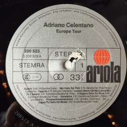 Винтажная виниловая пластинка LP The Best Of Adriano Celentano Адриано Челентано (Germany 1979)