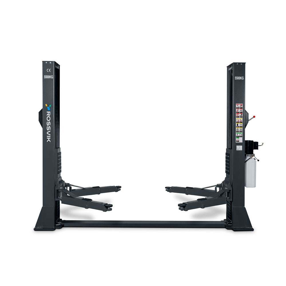Автоподъемник двухстоечный ROSSVIK V2-5.5 г/п5,5т,380В, с нижней синхронизацией. Серый R