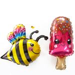 Шар (15"/38 см) Мини-фигура, Радужная пчелка 1 шт.