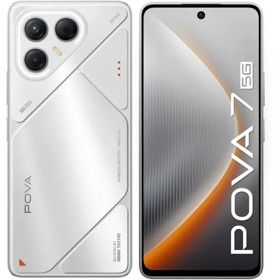 Смартфон Tecno Pova 7 5G 8/128 ГБ (Silver | Белый)