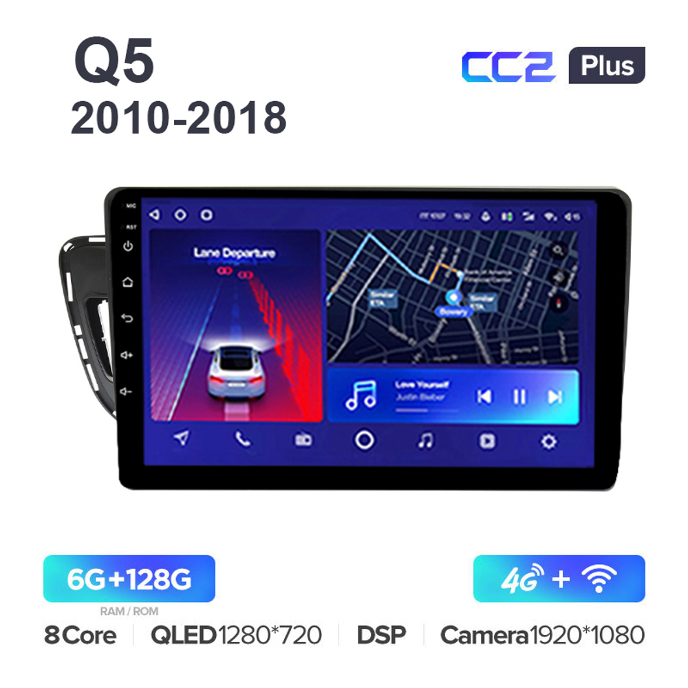 Teyes CC2 Plus 10,2"для Audi Q5 2010-2018