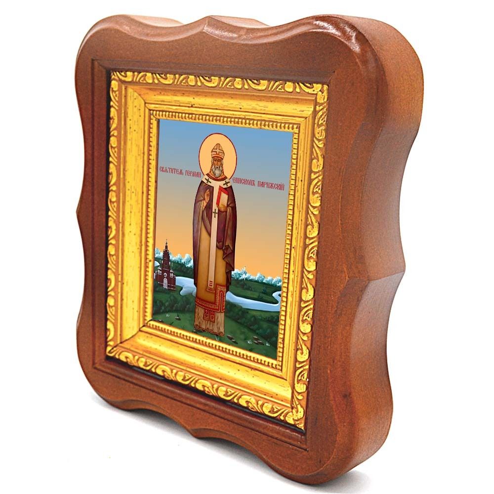 Герман Парижский святитель. Икона на холсте.