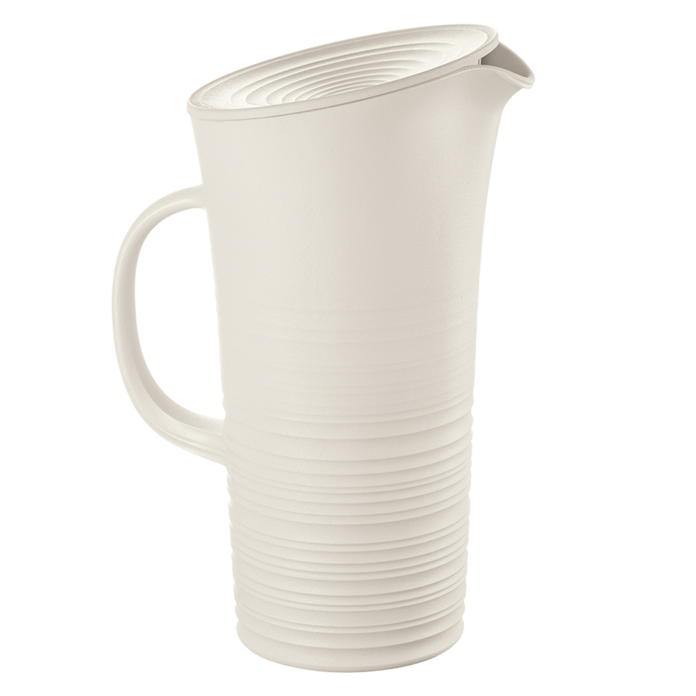 Кувшин с крышкой tierra, 1,8 л, молочно-белый