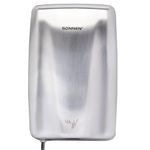 Сушилка для рук ВЫСОКОСКОРОСТНАЯ АНТИВАНДАЛЬНАЯ SONNEN K2020, 1000 Вт, 100 м/с, IPX3, 72 дБ, нержавеющая сталь, 607193
