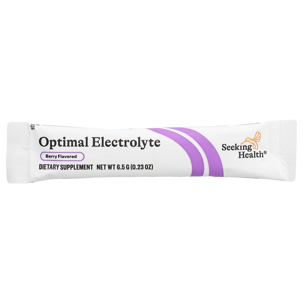 Seeking Health, Optimal Electrolyte, со вкусом ягод, 30 стиков, 6,53 г (0,23 унции) каждый
