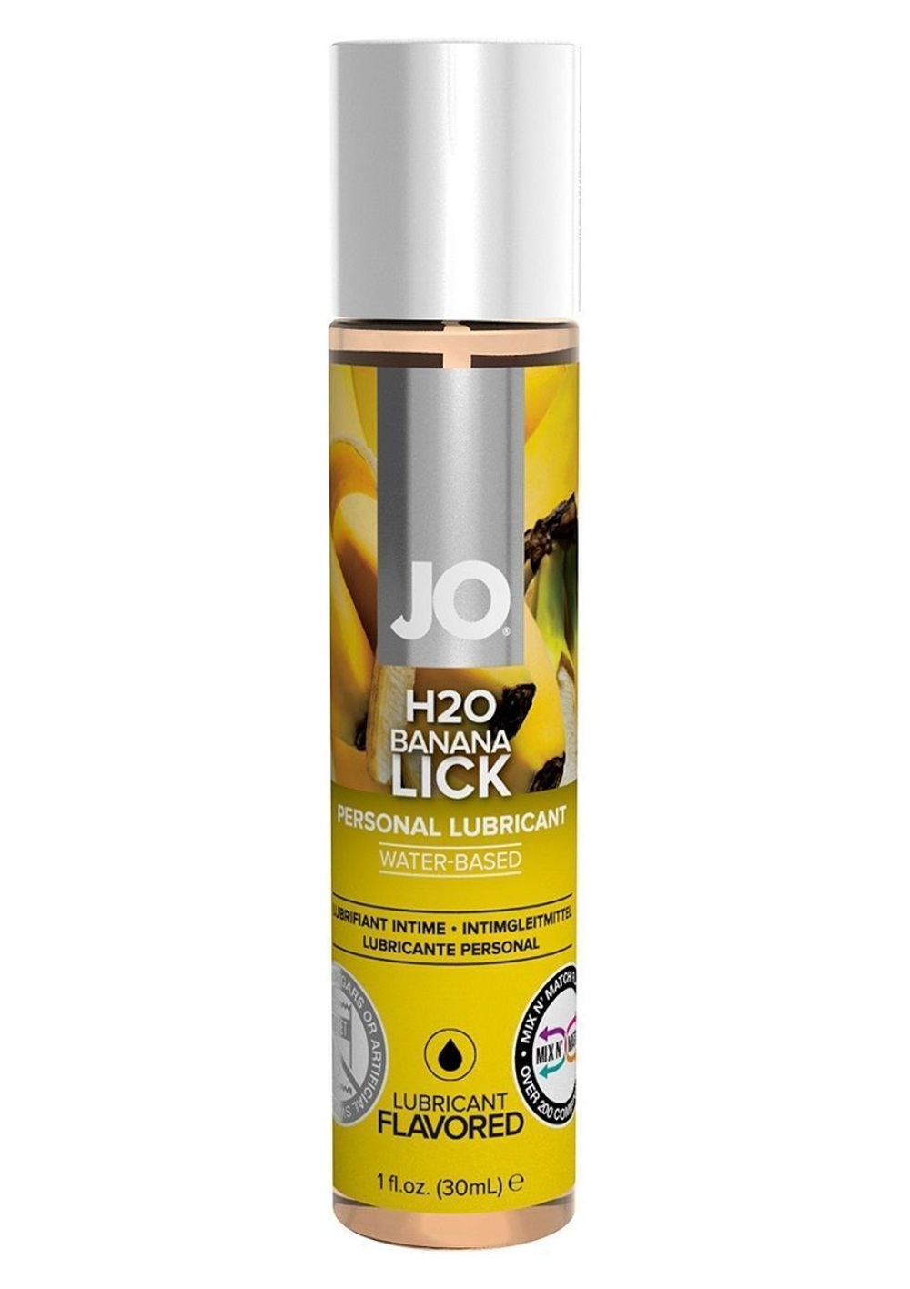 Смазка с ароматом банана JO Flavored Banana Lick - 30 мл.