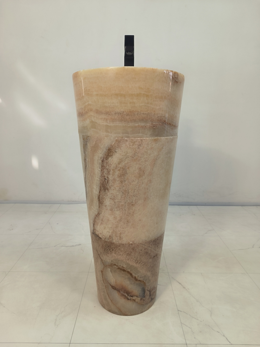 Раковина напольная из оникса Yellow ON-61358 (40*40*90)