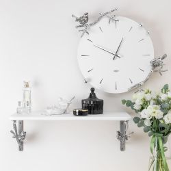 Часы настенные Терра Серебро