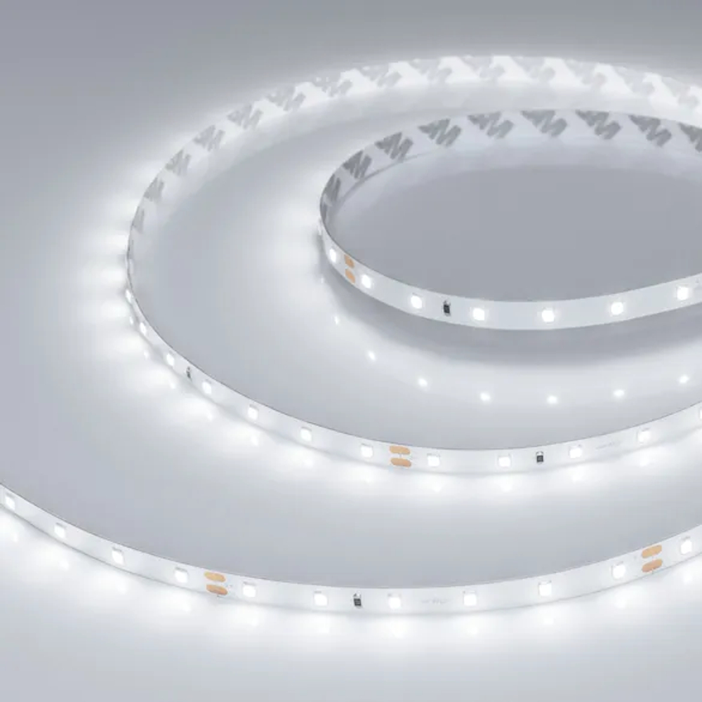 Светодиодная лента RT-A60-8mm 24V White6000 (4.8 W/m, IP20, 2835, 50m) (Arlight, 4.8 Вт/м, IP20) 024581(2)