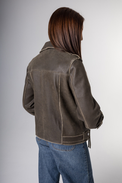 Косуха из натуральной кожи