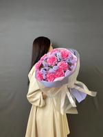 Букет-комплимент в лавандого-розовой гамме