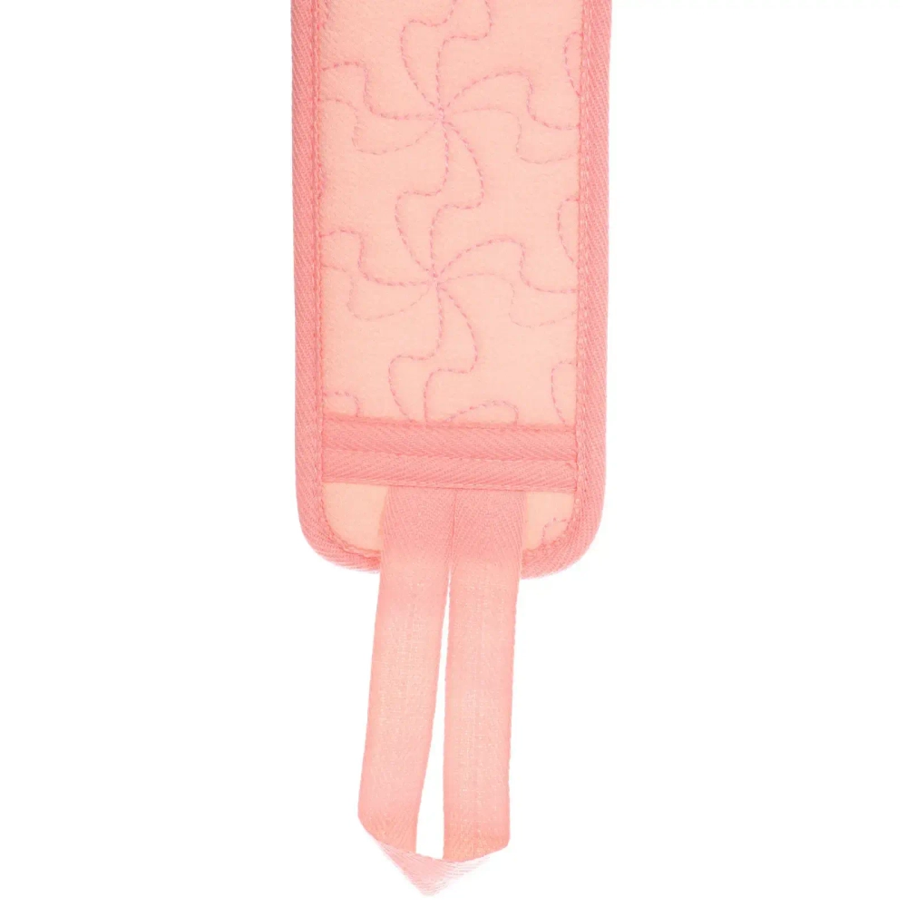 Мочалка для тела жёсткая «Premium - Lavita», цвет светло - розовый, 10*60см (ZIP пакет)