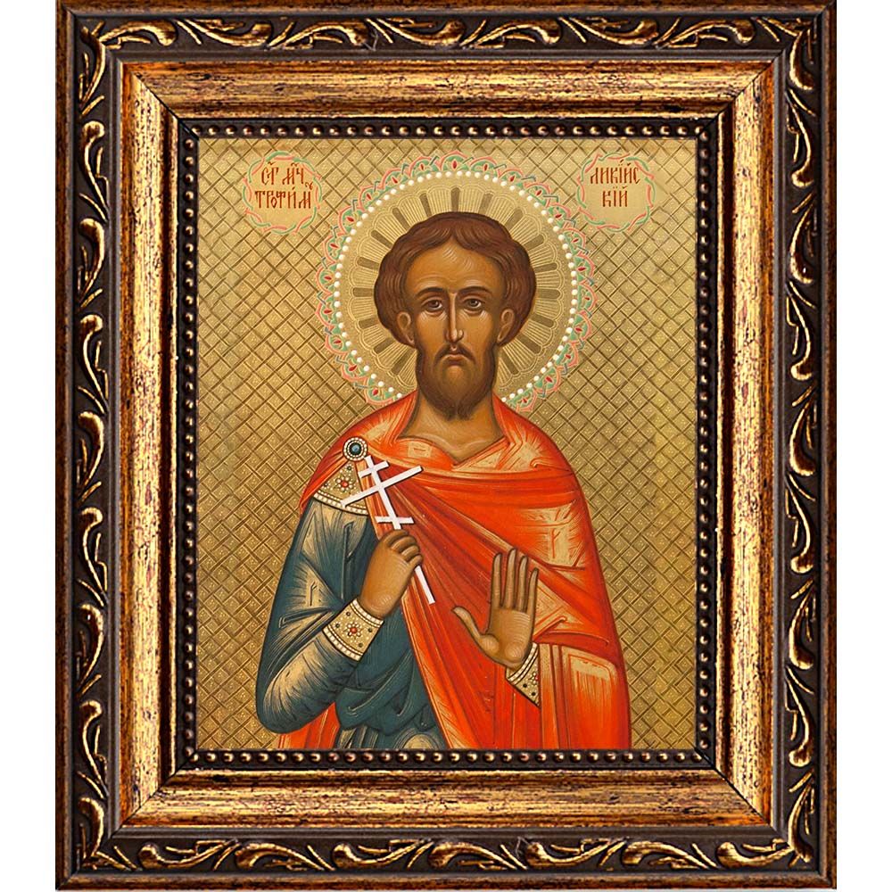 Трофим Ликийский святой мученик. Икона на холсте.