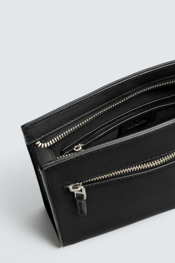 ZARA КЛАТЧ С ТЕКСТУРОЙ, ЧЕРНЫЙ