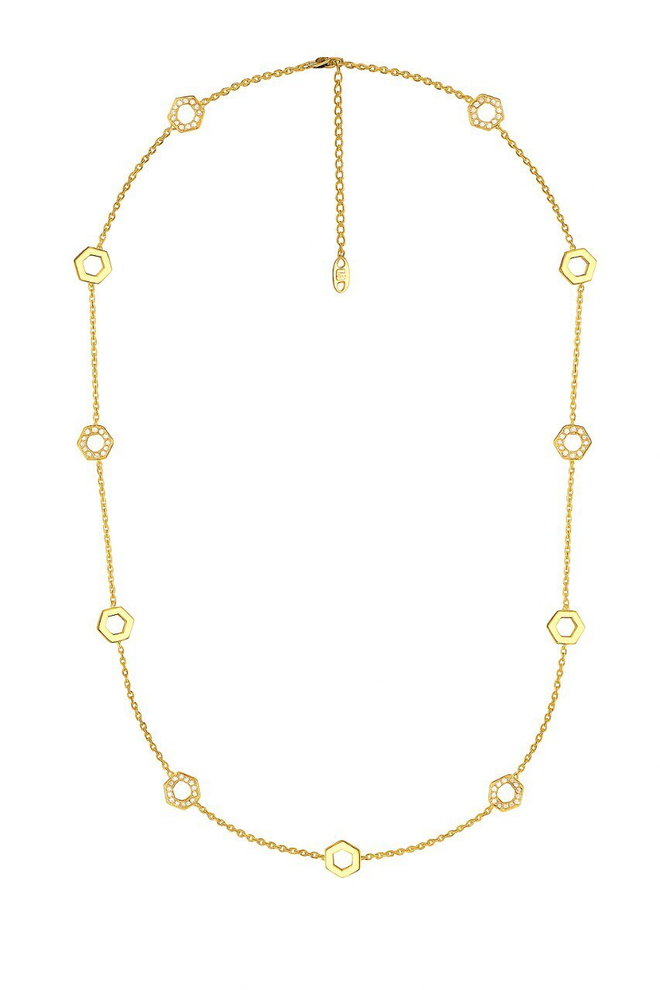 Колье Сотуар Geo Gold Long