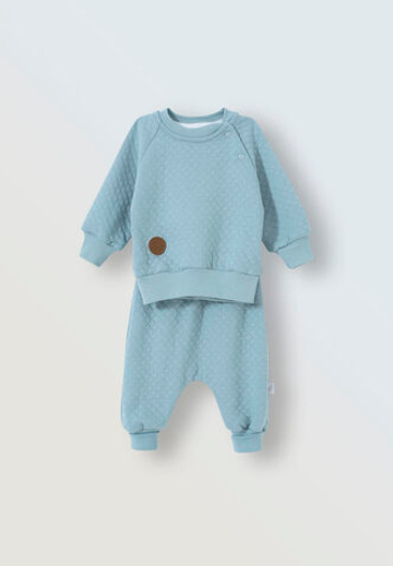 Комплект из капитония свитшот и джоггеры (пыльно-голубой)
