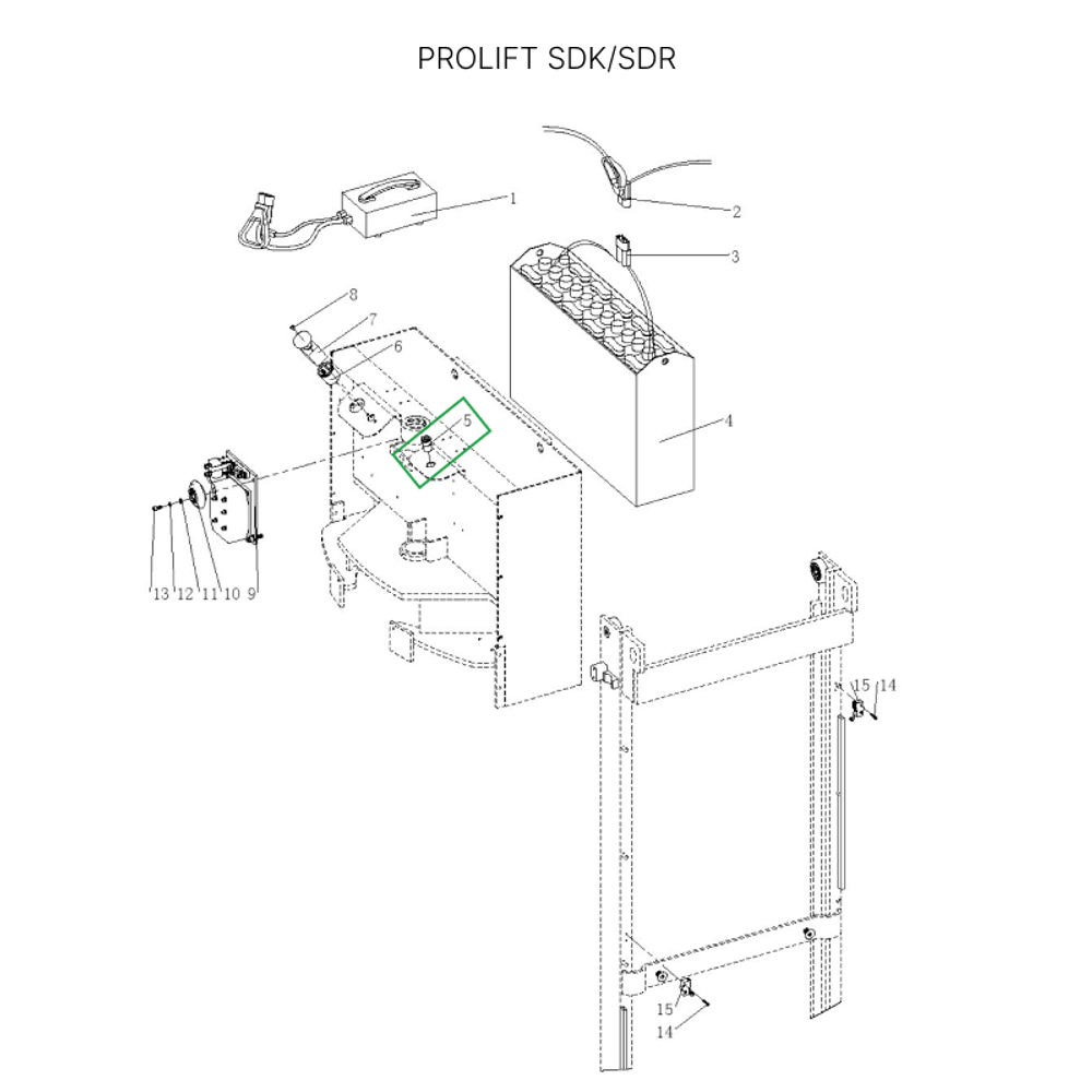 Замок включения питания для штабелеров SDR 1536/1545S/1645/1656/2036/2045, SDK, для тележек SK20