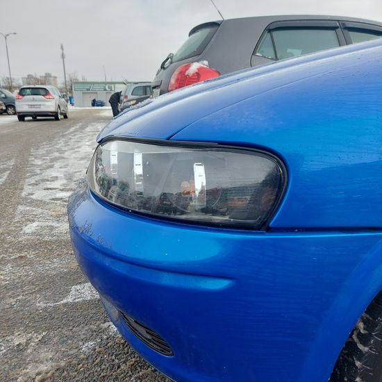 Передние фары Opel Vectra B angel eyes black