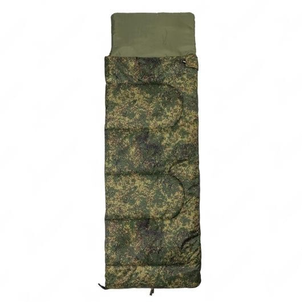 Спальный мешок-одеяло Premier fishing X3, КМФ цифра (210х70) Hollowfiber 300, (T-PR-SB-H300-210x70)