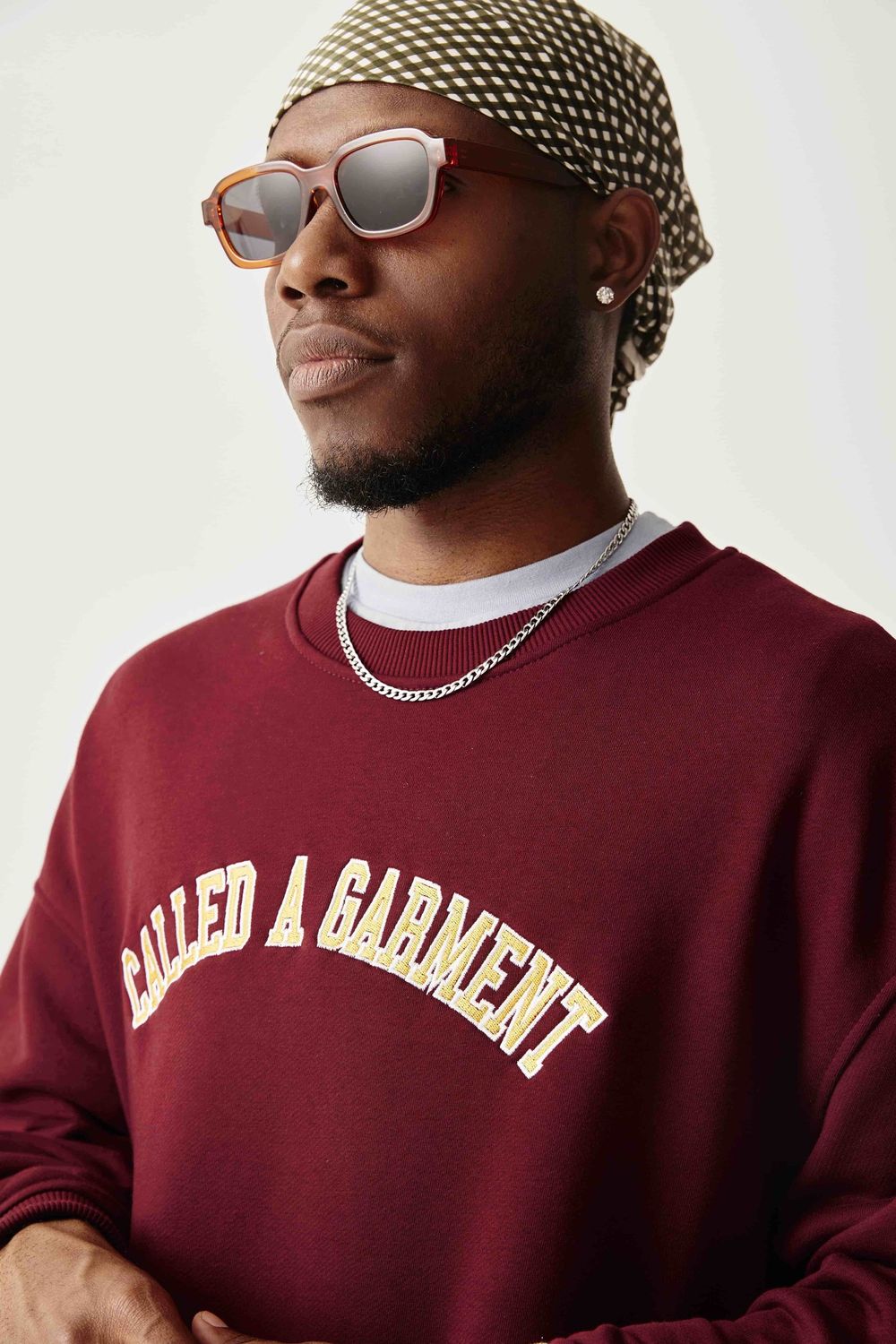 Толстовка Called a Garment College вишневая