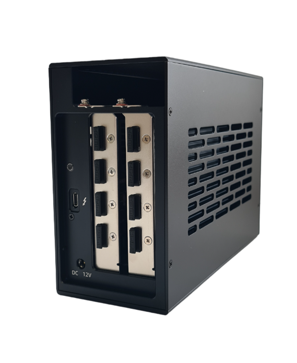 Внешняя видеокарта EGPu Wikingoo Q2l + 2 X Asus GT730, Thunderbolt 3/4.