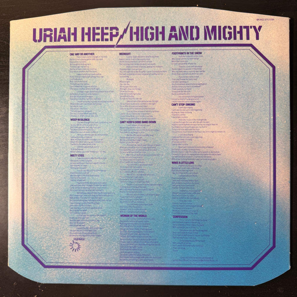 Uriah Heep - High And Mighty (Англия 1976г.)