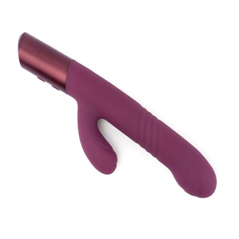 Фиолетовый вибратор Selove Thrusty - 24,4 см. (Цвет: фиолетовый)