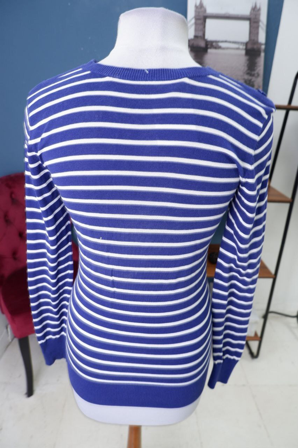 Джемпер в полоску 44 размер