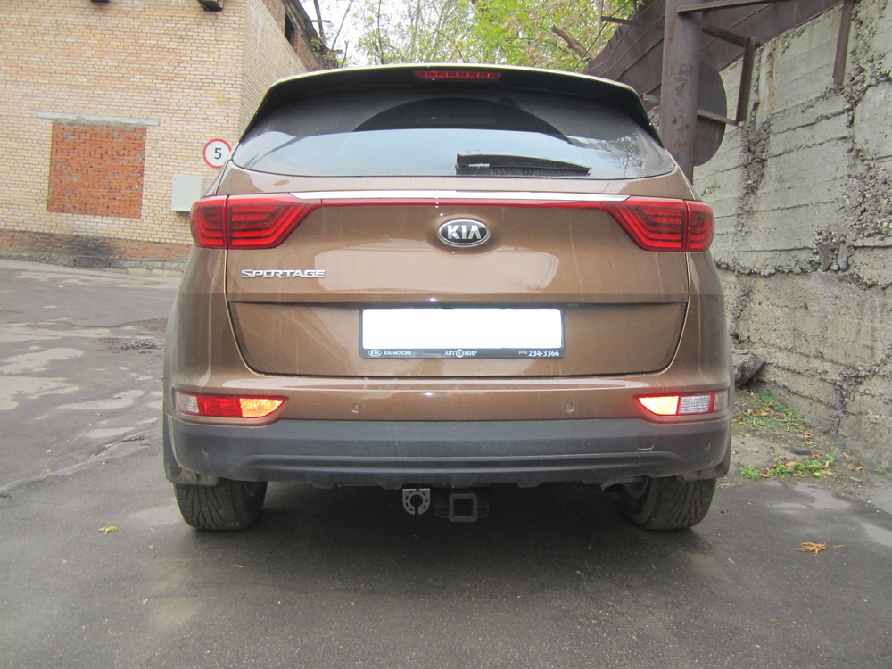 Фаркоп под квадрат для KIA Sportage 4, 2016-2018, Бизон.FA 0994-E